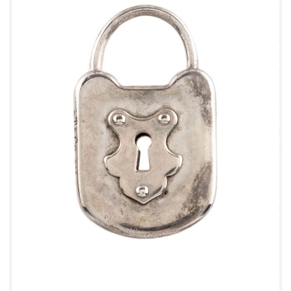 Tiffany & Co. Sterling Silver Hammered Lock Pendant